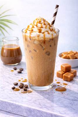 قهوة باردة كراميل
